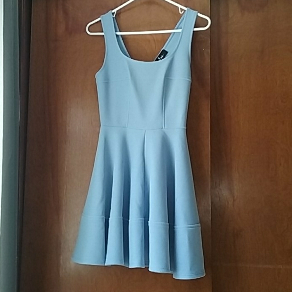 Lulus baby blue xs fit and flare dress